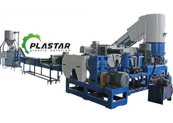 Plastikowa maszyna do recyklingu granulatu z polietylenu post-konsumenckiego 1000 kg / h